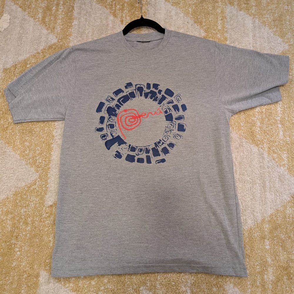 Gray Graphic Peru T-Shirt